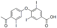 4-(4-Acetyl-3-iodophenoxy)-3,5-diiodobenzoic acid Structure