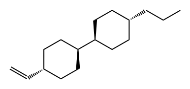 1,1'-Bicyclohexyl, 4-ethenyl-4'-propyl-, (trans,trans)- Structure