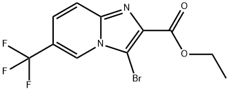 Ethyl 3-bromo-6-(trifluoromethyl)imidazo-[1,2-a]pyridine-2-carboxylate Structure