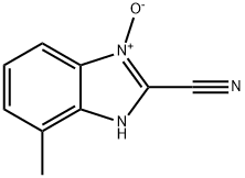 1H-Benzimidazole-2-carbonitrile,7-methyl-,3-oxide(9CI) Structure