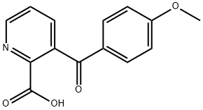 3-(4-甲氧基苄基)-吡啶-2-羧酸 结构式