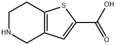4,5,6,7-四氢噻吩[3,2-C]吡啶-2-羧酸 结构式