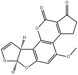 黄曲霉毒素 B1, 1162-65-8, 结构式