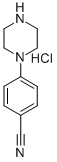 1-(4-シアノフェニル)ピペラジン塩酸塩 化学構造式