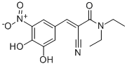 (E)-2-氰基-3-(3,4二羟基-5-硝基苯)-N,N二乙基丙烯酰胺 结构式