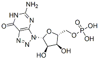 8-azaguanosine-5'-monophosphate Structure