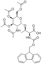 FMOC-THR(GALNAC(AC)3-ALPHA-D)-OH Structure