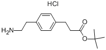 3-[4-(2-氨基乙基)-苯基]丙酸叔丁酯盐酸盐, 116856-71-4, 结构式