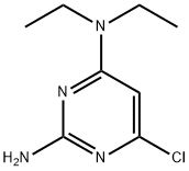 2-氨基-6-氯-4-二乙基胺嘧啶 结构式