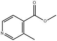 3-メチル-4-ピリジンカルボン酸メチル 化学構造式