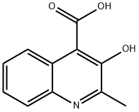2-甲基-3-羟基喹啉-4-羧酸, 117-57-7, 结构式