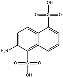 2-アミノナフタレン-1,5-ジスルホン酸 化学構造式