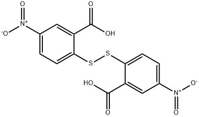 2,2'-ジチオビス(5-ニトロ安息香酸) 化学構造式