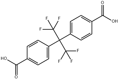 2,2-BIS(4-CARBOXYPHENYL)HEXAFLUOROPROPANE Struktur