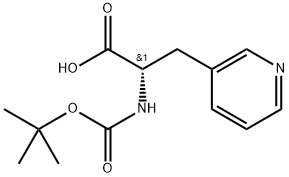 N-叔丁氧羰基-3-吡啶基-L-丙氨酸 结构式