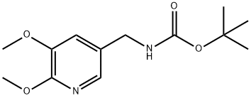 TERT-ブチル (5,6-ジメトキシピリジン-3-イル)メチルカルバマート 化学構造式