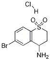 4-Amino-6-bromo-3,4-dihydro-2H-S,S-dioxo-thiochromene hydrochloride|6-溴-3,4-二氢-2H-1-苯并噻喃-4-胺 1,1-二氧化物盐酸盐