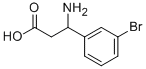 3-氨基-3-(3-溴苯基)丙酸, 117391-50-1, 结构式