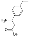 3-AMINO-3-(4-ETHYLPHENYL)PROPANOIC ACID Struktur