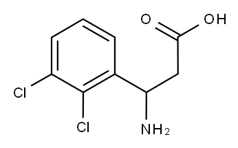 3-アミノ-3-(2,3-ジクロロフェニル)プロパン酸 化学構造式