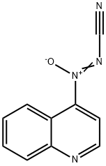2-(4-Quinolinyl)diazenecarbonitrile 2-oxide 结构式