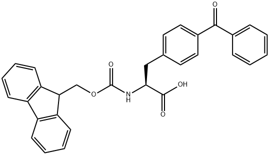 FMOC-L-4-苯甲酰基苯丙氨酸 结构式
