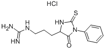 苯基硫代乙内酰脲-精氨酸盐酸盐, 117756-28-2, 结构式