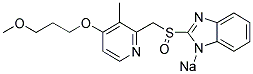 ラベプラゾールナトリウム 化学構造式