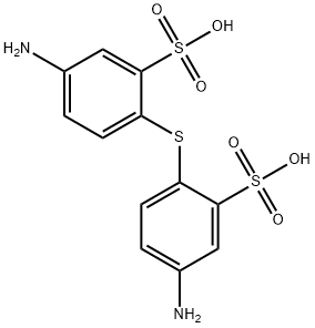 ビス(2-スルホ-4-アミノフェニル)スルフィド 化学構造式