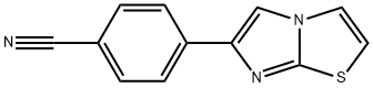 4-(咪唑并[2,1-B]噻唑-6-基)苯甲腈, 118001-67-5, 结构式