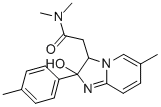 6-甲基-N，N-二甲基-2-（4-甲基苯基）-2-羟基咪唑并[1,2-α]吡啶-3-乙酰胺 结构式