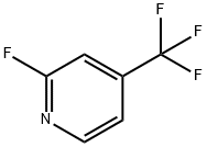 2-フルオロ-4-(トリフルオロメチル)ピリジン 化学構造式
