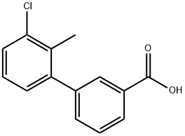 3-CHLORO-2-METHYLBIPHENYL-3-CARBOXYLIC ACID, 1181321-00-5, 结构式