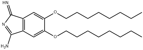 1,3-二亚氨基-5,6-双(辛氧基)异吲哚啉 结构式
