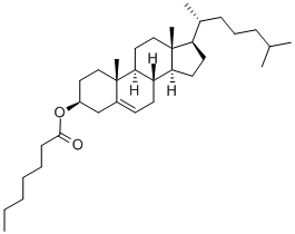 ヘプタン酸コレステロール 化学構造式