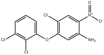 4-氯-5-(2,3-二氯苯氧基)-2-硝基苯胺, 118353-04-1, 结构式
