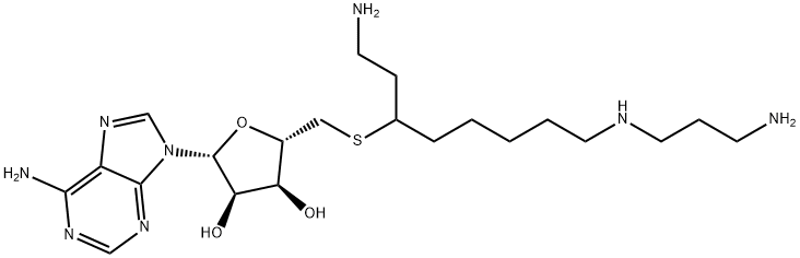 S-adenosyl-1,12-diamino-3-thio-9-azadodecane Structure