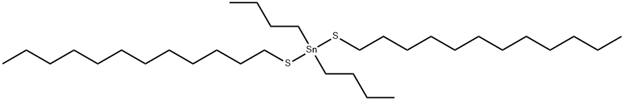二(十二烷硫基)二丁基锡, 1185-81-5, 结构式