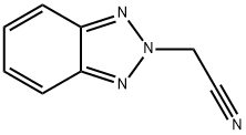 2H-ベンゾトリアゾール-2-アセトニトリル 化学構造式