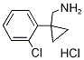 C-[1-(2-Chloro-phenyl)-cyclopropyl]-methylaminehydrochloride Structure