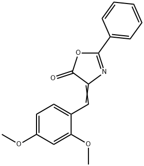 4-(2,4-DIMETHOXYBENZYLIDENE)-5-OXO-2-PHENYLOXAZOLINE Structure