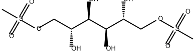 D-マンニトール1,6-ジ(メタンスルホナート) 化学構造式