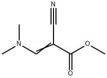 2-シアノ-3-(ジメチルアミノ)アクリル酸メチル 化学構造式
