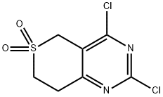 2,4-二氯-7,8-二氢-5H-噻喃并[4,3-D]嘧啶 6,6-二氧化物, 1187830-50-7, 结构式