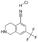 7-(TrifluoroMethyl)-1,2,3,4-tetrahydro-isoquinolin-5-carbonitrile HCl Structure