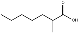 2-メチルヘプタン酸 化学構造式