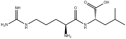 N-(L-アルギニル)-L-ロイシン 化学構造式