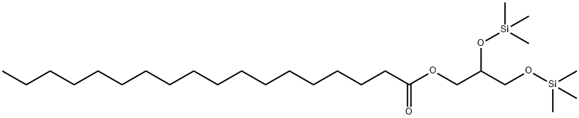 ステアリン酸2,3-ビス(トリメチルシリルオキシ)プロピル 化学構造式