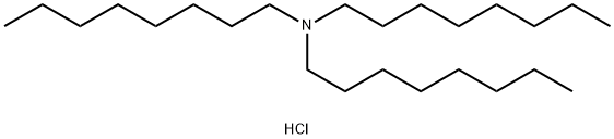 N,N-ジオクチル-1-オクタンアミン·塩酸塩 化学構造式