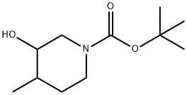 1-BOC-3-羟基-4-甲基六氢吡啶, 1188264-78-9, 结构式